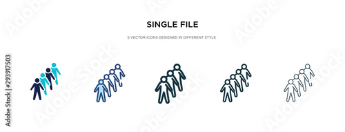 single file icon in different style vector illustration. two colored and black single file vector icons designed in filled, outline, line and stroke style can be used for web, mobile, ui