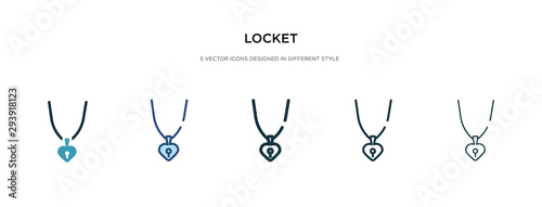 locket icon in different style vector illustration. two colored and black locket vector icons designed in filled, outline, line and stroke style can be used for web, mobile, ui