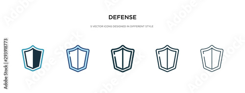 defense icon in different style vector illustration. two colored and black defense vector icons designed in filled, outline, line and stroke style can be used for web, mobile, ui