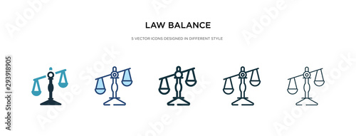 law balance icon in different style vector illustration. two colored and black law balance vector icons designed in filled, outline, line and stroke style can be used for web, mobile, ui