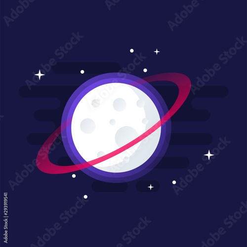awesome moon logo design