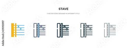 stave icon in different style vector illustration. two colored and black stave vector icons designed in filled, outline, line and stroke style can be used for web, mobile, ui