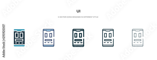 ui icon in different style vector illustration. two colored and black ui vector icons designed in filled, outline, line and stroke style can be used for web, mobile, ui