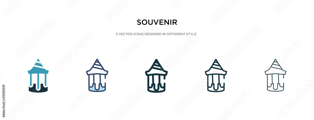 souvenir icon in different style vector illustration. two colored and black souvenir vector icons designed in filled, outline, line and stroke style can be used for web, mobile, ui
