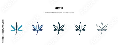 hemp icon in different style vector illustration. two colored and black hemp vector icons designed in filled, outline, line and stroke style can be used for web, mobile, ui