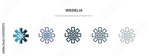 wedelia icon in different style vector illustration. two colored and black wedelia vector icons designed in filled, outline, line and stroke style can be used for web, mobile, ui