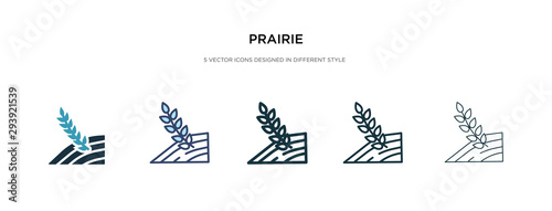 prairie icon in different style vector illustration. two colored and black prairie vector icons designed in filled, outline, line and stroke style can be used for web, mobile, ui