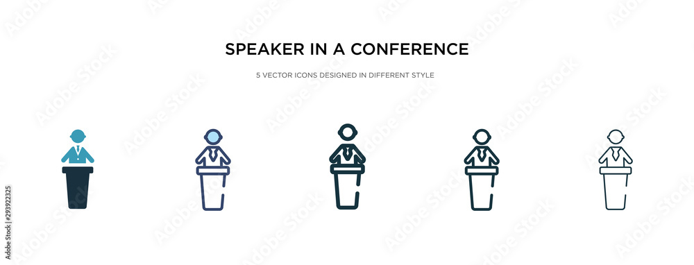 speaker in a conference icon in different style vector illustration. two colored and black speaker in a conference vector icons designed filled, outline, line and stroke style can be used for web, speaker in a conference icon in different style vector illustration. two colored and black speaker in a conference vector icons designed filled, outline, line and stroke style can be used for web,