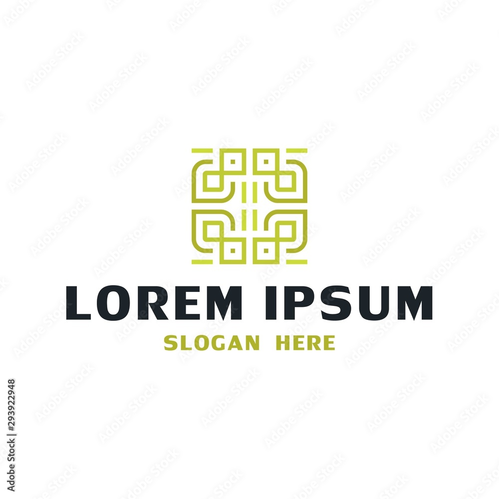 Abstract Pattern Line Vector, Line Logo Design, Modern and Futuristic Design Vector Abstract Pattern Line Vector, Line Logo Design, Modern and Futuristic Design Vector