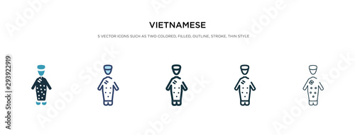 vietnamese icon in different style vector illustration. two colored and black vietnamese vector icons designed in filled  outline  line and stroke style can be used for web  mobile  ui