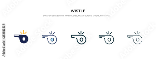 wistle icon in different style vector illustration. two colored and black wistle vector icons designed in filled, outline, line and stroke style can be used for web, mobile, ui