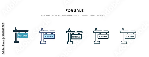 for sale icon in different style vector illustration. two colored and black for sale vector icons designed in filled, outline, line and stroke style can be used for web, mobile, ui