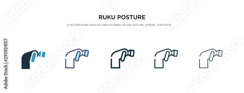 ruku posture icon in different style vector illustration. two colored and black ruku posture vector icons designed in filled, outline, line and stroke style can be used for web, mobile, ui