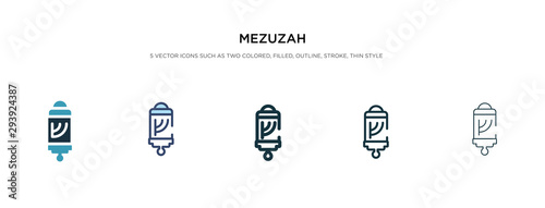 mezuzah icon in different style vector illustration. two colored and black mezuzah vector icons designed in filled, outline, line and stroke style can be used for web, mobile, ui