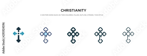 christianity icon in different style vector illustration. two colored and black christianity vector icons designed in filled, outline, line and stroke style can be used for web, mobile, ui