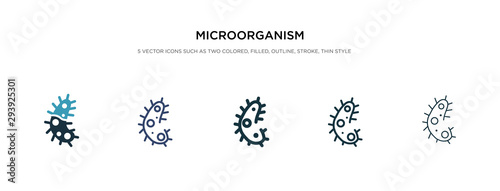 microorganism icon in different style vector illustration. two colored and black microorganism vector icons designed in filled, outline, line and stroke style can be used for web, mobile, ui