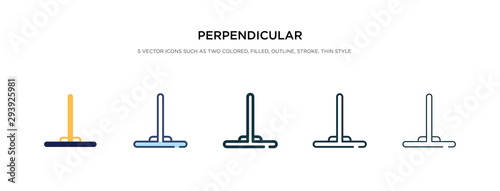 perpendicular icon in different style vector illustration. two colored and black perpendicular vector icons designed in filled, outline, line and stroke style can be used for web, mobile, ui