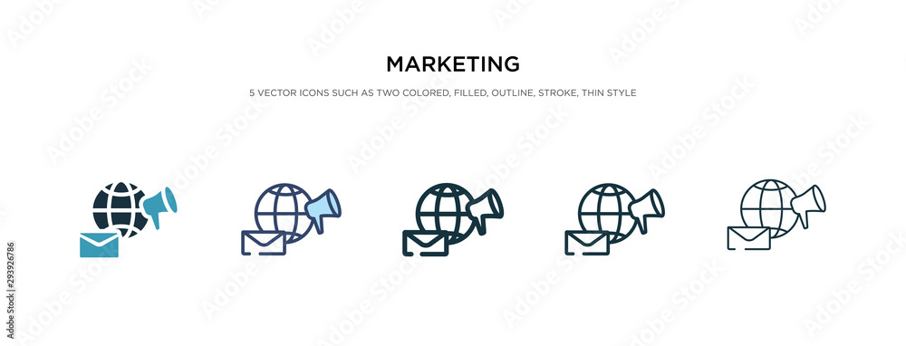 marketing icon in different style vector illustration. two colored and black marketing vector icons designed in filled, outline, line and stroke style can be used for web, mobile, ui marketing icon in different style vector illustration. two colored and black marketing vector icons designed in filled, outline, line and stroke style can be used for web, mobile, ui