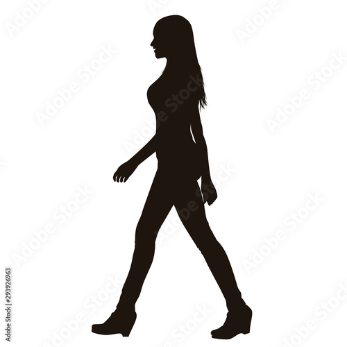 People Walking Silhouette