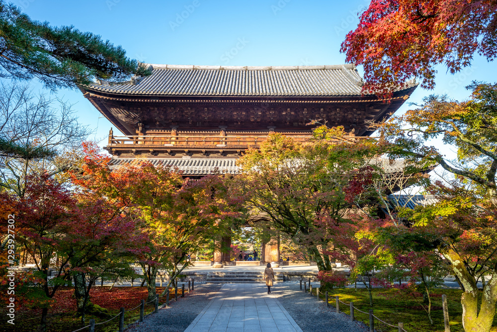 Obraz premium Świątynia Nanzen (Nanzenji lub Zenrinji), Kioto, Japonia