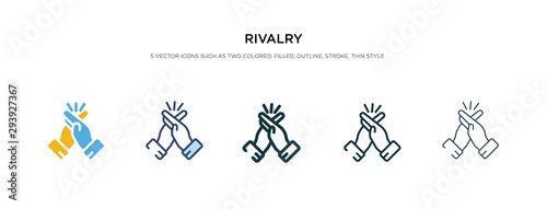 rivalry icon in different style vector illustration. two colored and black rivalry vector icons designed in filled, outline, line and stroke style can be used for web, mobile, ui