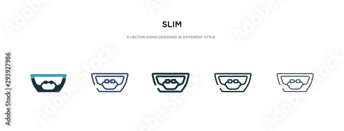 slim icon in different style vector illustration. two colored and black slim vector icons designed in filled, outline, line and stroke style can be used for web, mobile, ui