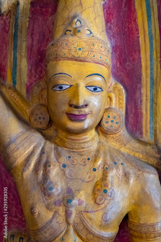 Hindu Statue at Embekke Devala, Hindu Temple, Kandy, Sri Lanka