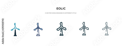 eolic icon in different style vector illustration. two colored and black eolic vector icons designed in filled, outline, line and stroke style can be used for web, mobile, ui