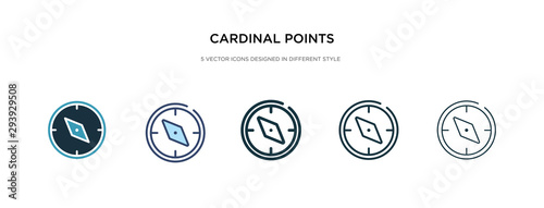 cardinal points icon in different style vector illustration. two colored and black cardinal points vector icons designed in filled, outline, line and stroke style can be used for web, mobile, ui