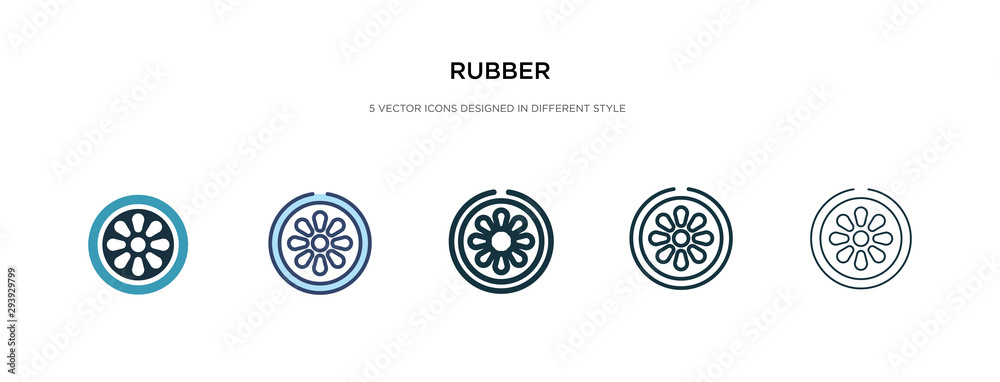 rubber icon in different style vector illustration. two colored and black rubber vector icons designed in filled, outline, line and stroke style can be used for web, mobile, ui rubber icon in different style vector illustration. two colored and black rubber vector icons designed in filled, outline, line and stroke style can be used for web, mobile, ui