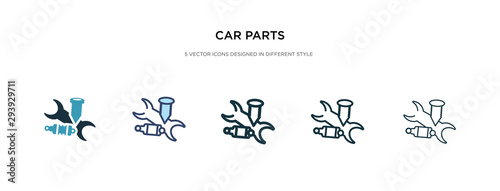 car parts icon in different style vector illustration. two colored and black car parts vector icons designed in filled  outline  line and stroke style can be used for web  mobile  ui