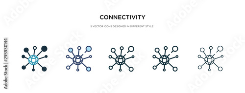 connectivity icon in different style vector illustration. two colored and black connectivity vector icons designed in filled  outline  line and stroke style can be used for web  mobile  ui