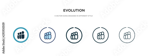 evolution icon in different style vector illustration. two colored and black evolution vector icons designed in filled, outline, line and stroke style can be used for web, mobile, ui