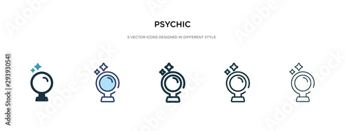 psychic icon in different style vector illustration. two colored and black psychic vector icons designed in filled, outline, line and stroke style can be used for web, mobile, ui