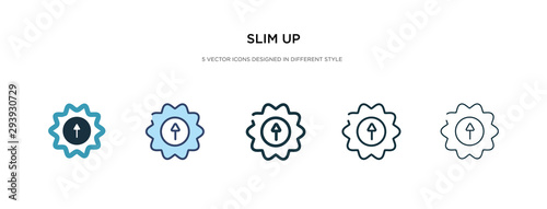 slim up icon in different style vector illustration. two colored and black slim up vector icons designed in filled, outline, line and stroke style can be used for web, mobile, ui