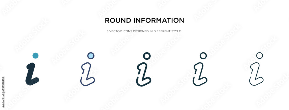 round information button icon in different style vector illustration. two colored and black round information button vector icons designed in filled, outline, line and stroke style can be used for round information button icon in different style vector illustration. two colored and black round information button vector icons designed in filled, outline, line and stroke style can be used for
