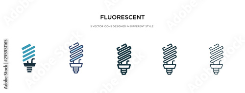 fluorescent icon in different style vector illustration. two colored and black fluorescent vector icons designed in filled, outline, line and stroke style can be used for web, mobile, ui