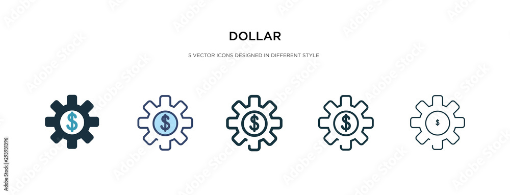 dollar icon in different style vector illustration. two colored and black dollar vector icons designed in filled, outline, line and stroke style can be used for web, mobile, ui dollar icon in different style vector illustration. two colored and black dollar vector icons designed in filled, outline, line and stroke style can be used for web, mobile, ui