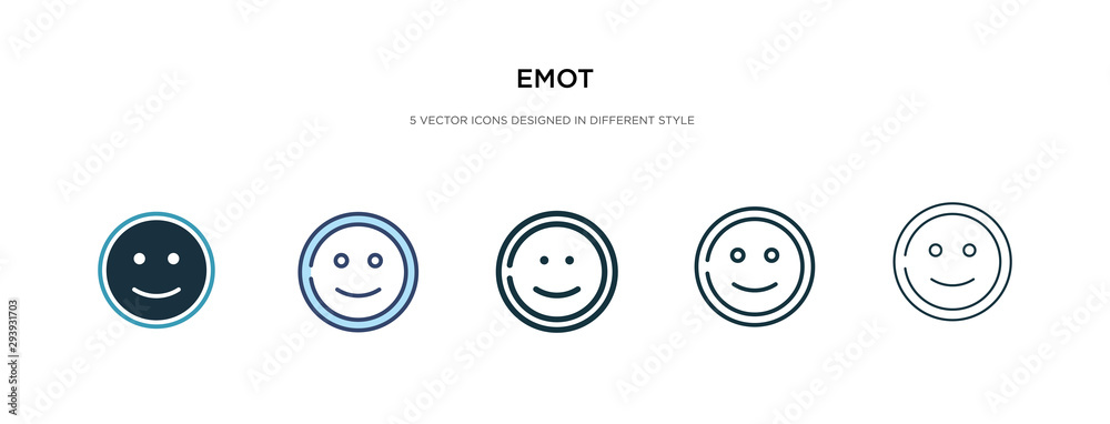 emot icon in different style vector illustration. two colored and black emot vector icons designed in filled, outline, line and stroke style can be used for web, mobile, ui emot icon in different style vector illustration. two colored and black emot vector icons designed in filled, outline, line and stroke style can be used for web, mobile, ui