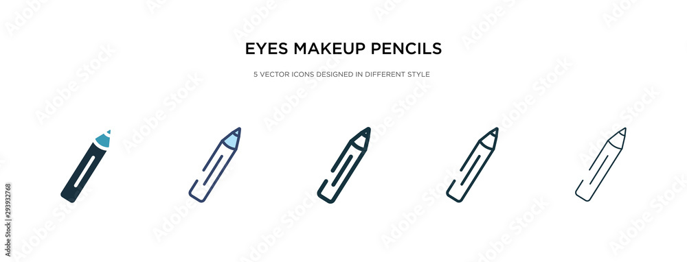 eyes makeup pencils icon in different style vector illustration. two colored and black eyes makeup pencils vector icons designed in filled, outline, line and stroke style can be used for web, eyes makeup pencils icon in different style vector illustration. two colored and black eyes makeup pencils vector icons designed in filled, outline, line and stroke style can be used for web,