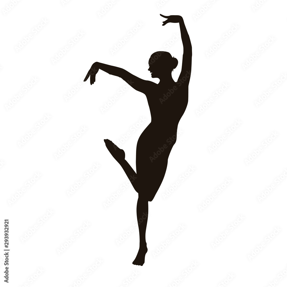 Fototapeta premium Gymnastic Silhouette