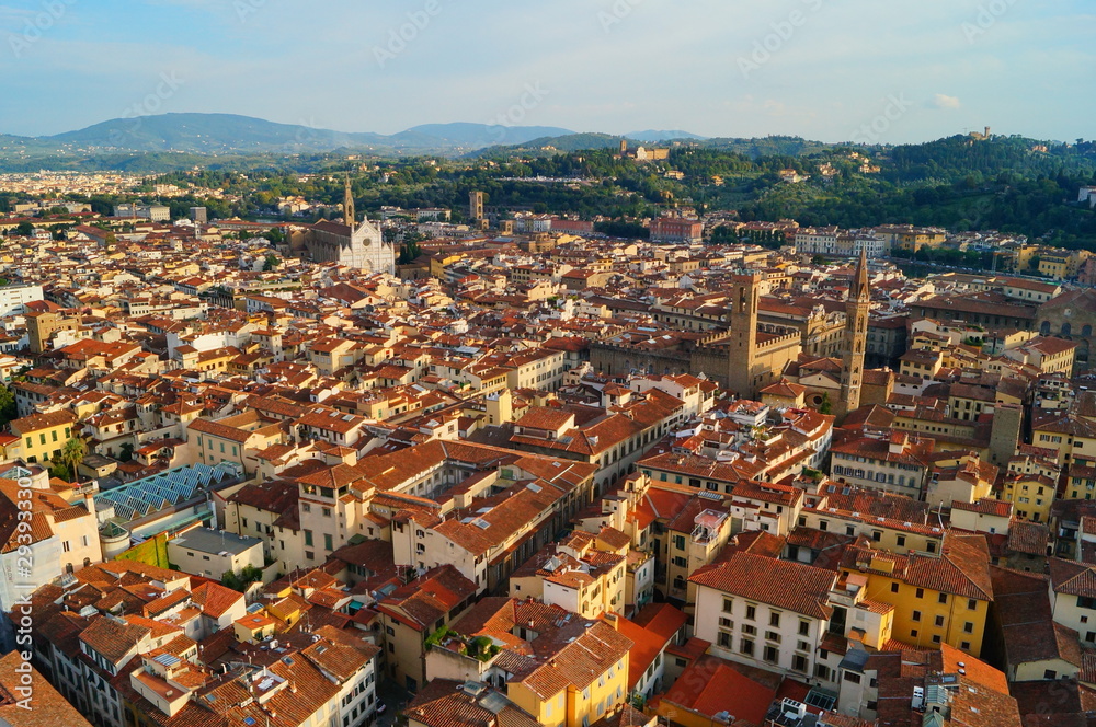 aerial view of florence 