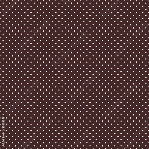 Polka dots seamless pattern vector background.white,brown.