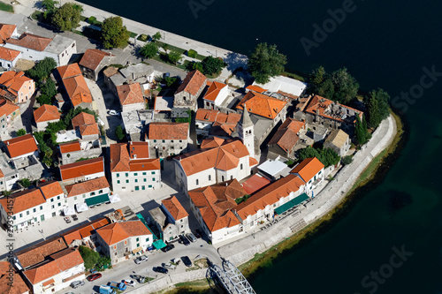 Opuzen town in the Neretva delta River, Croatia