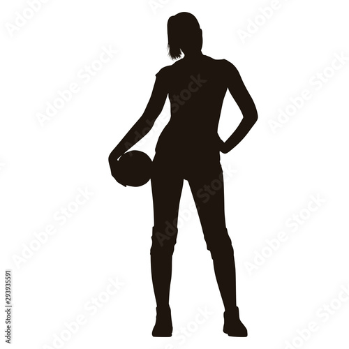 Volleyball Player Silhouette