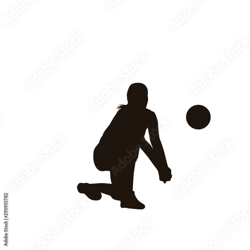 Volleyball Player Silhouette