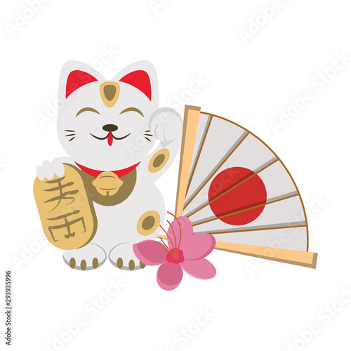 Maneki neko cat design