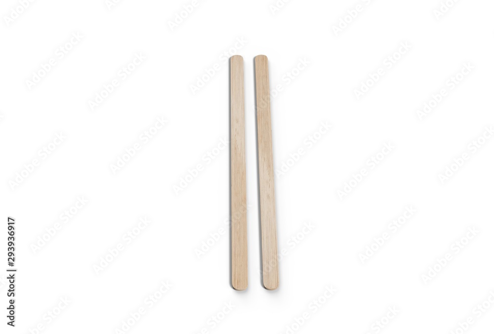 Blank coffee stirrer for branding. 3d render illustration. Blank coffee stirrer for branding. 3d render illustration.
