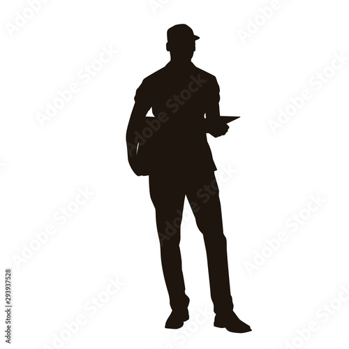 Delivery Man Silhouette