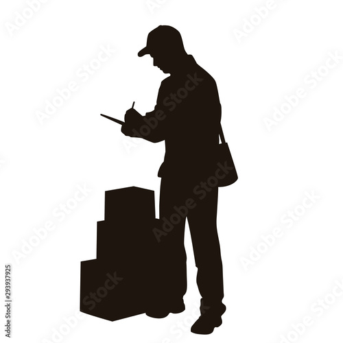 Delivery Man Silhouette